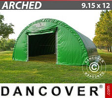 Shelter 9.15x12x4.5 m, PVC Green
